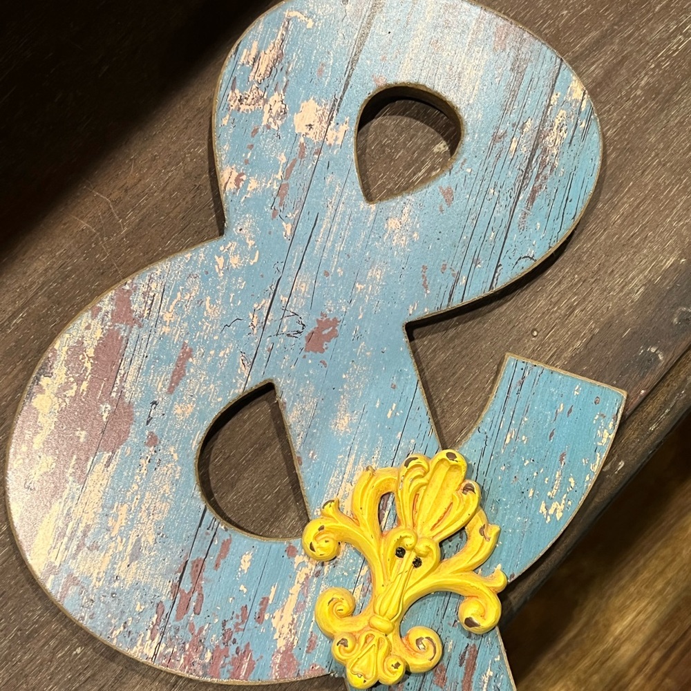 Ampersand. Farmhouse rustic wall decor